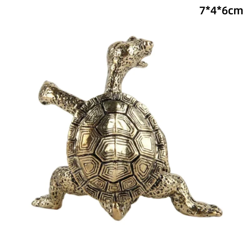 Antique Brass Zen Frog Incense Burner Sculpture kung-fu-turtle-a by HitMyNeed