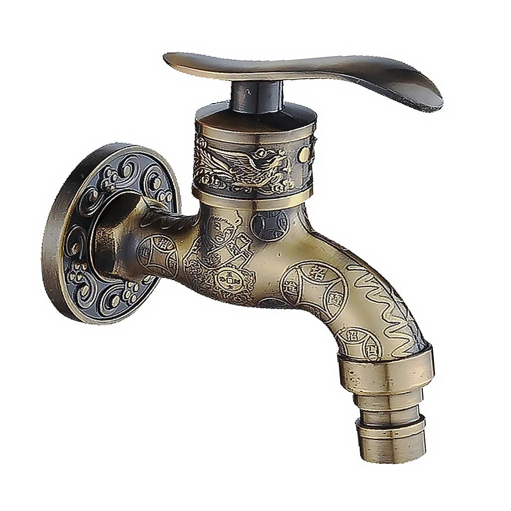 Antique Bronze Garden Wall Tap for Washing Machines by HitMyNeed