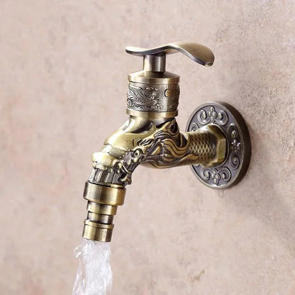 Antique Bronze Garden Wall Tap for Washing Machines by HitMyNeed