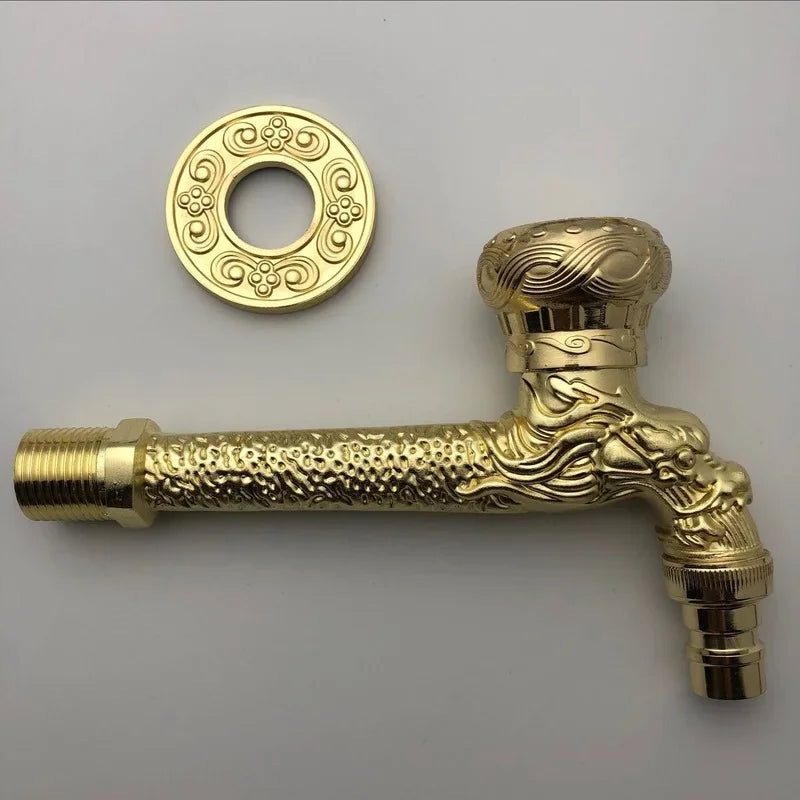 Antique Bronze Garden Wall Tap for Washing Machines 12.0 by HitMyNeed