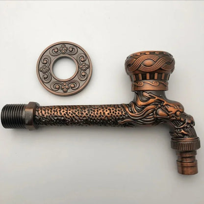 Antique Bronze Garden Wall Tap for Washing Machines 13.0 by HitMyNeed