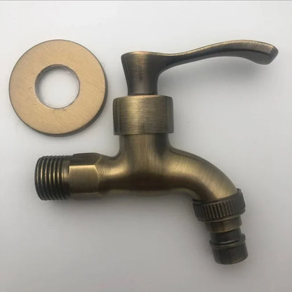 Antique Bronze Garden Wall Tap for Washing Machines 4.0 by HitMyNeed