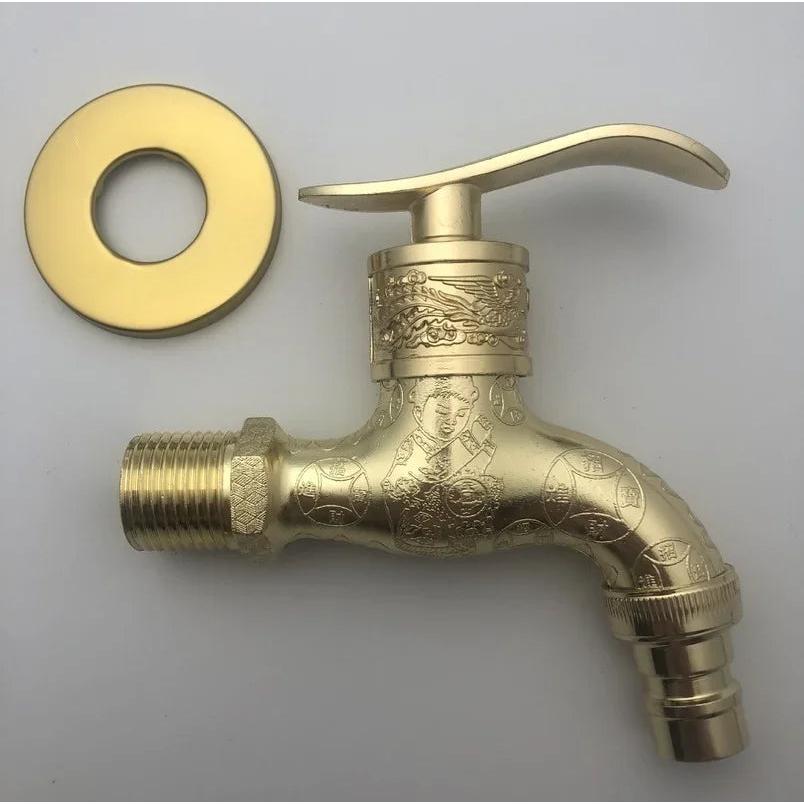Antique Bronze Garden Wall Tap for Washing Machines 6.0 by HitMyNeed