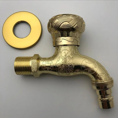 Antique Bronze Garden Wall Tap for Washing Machines 8.0 by HitMyNeed