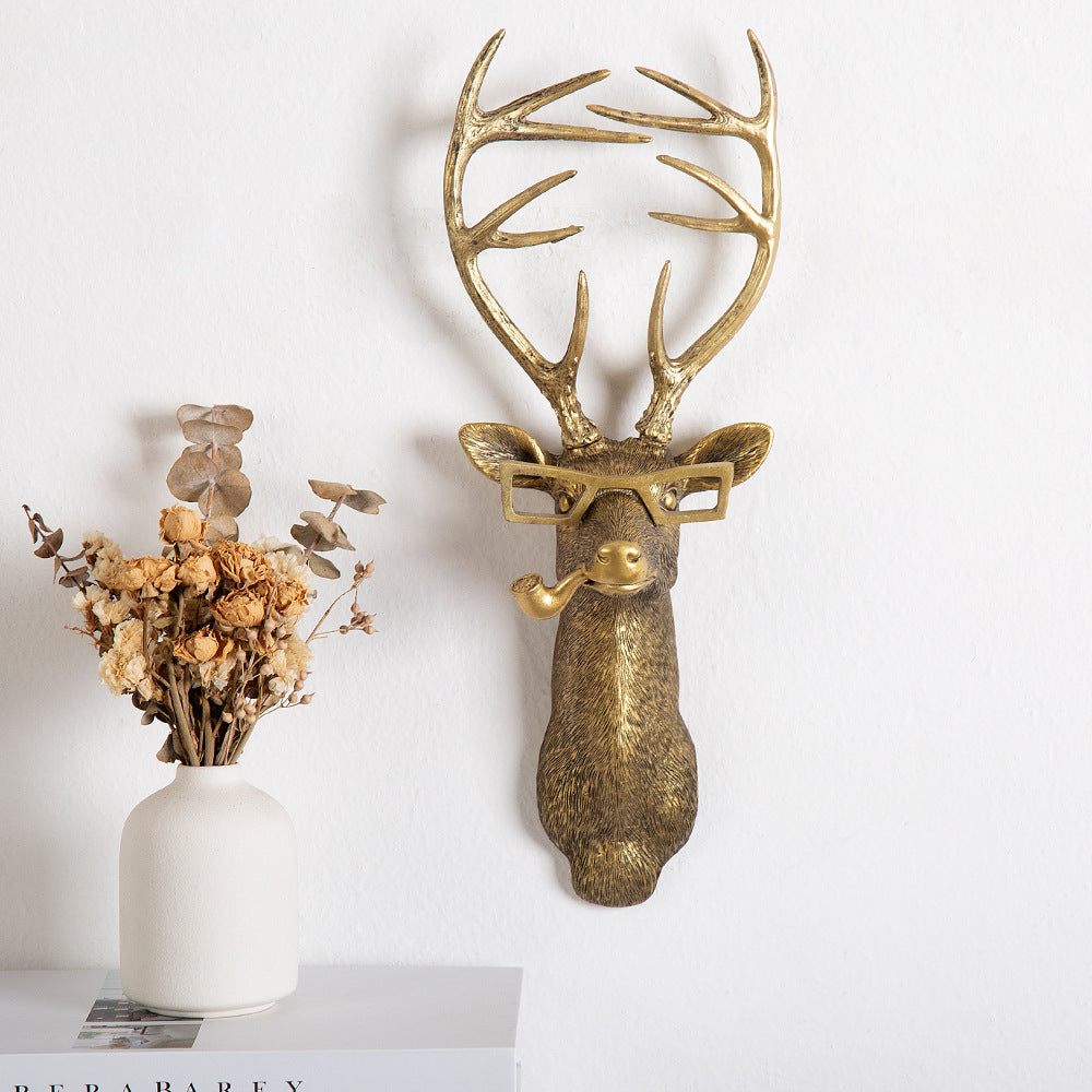 Antique Bronze Resin Animal Head Wall Hook by HitMyNeed