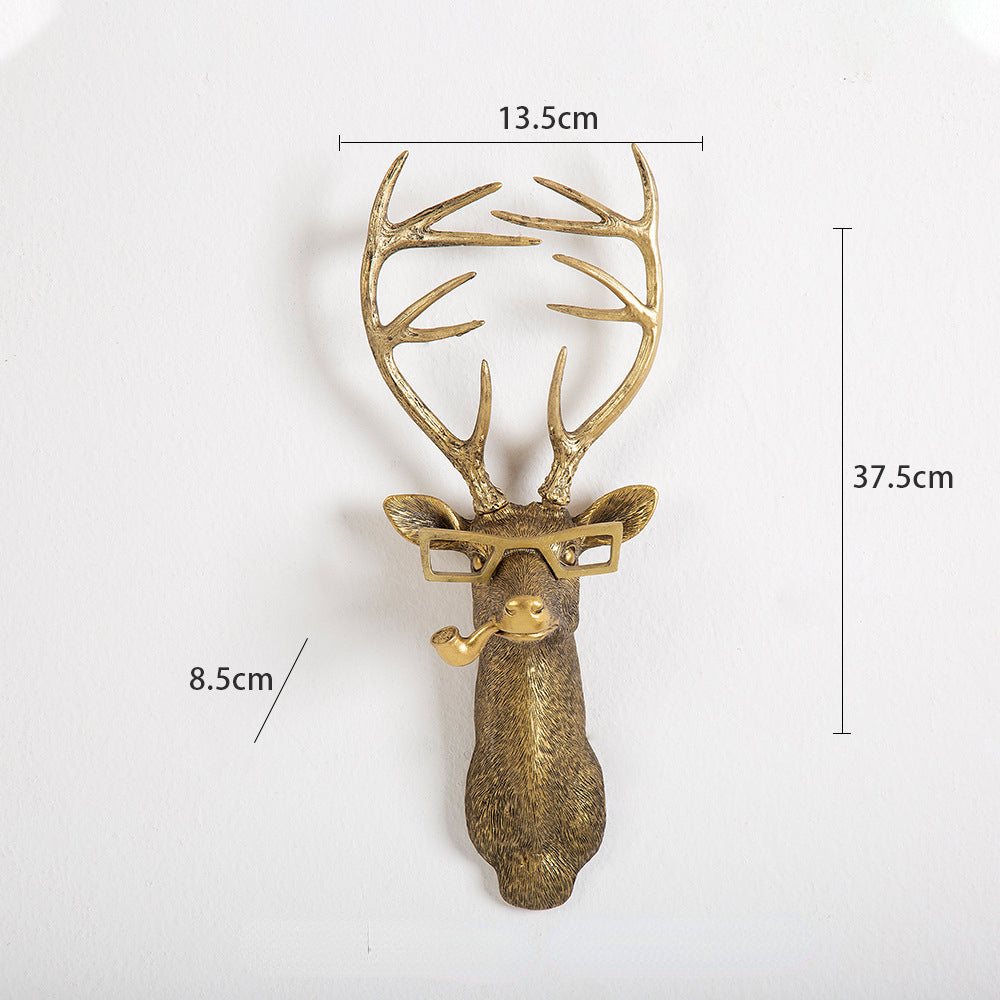 Antique Bronze Resin Animal Head Wall Hook d by HitMyNeed