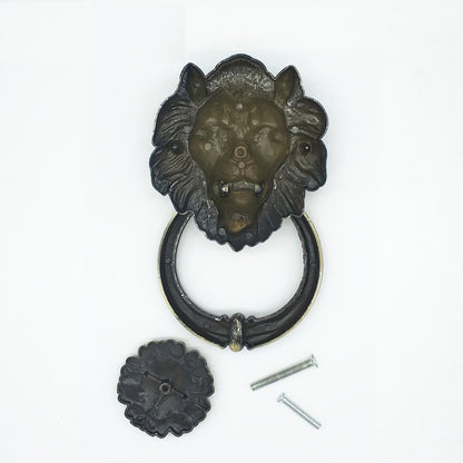 Antique Lion Door Knocker - Zinc Alloy, 20cm by HitMyNeed