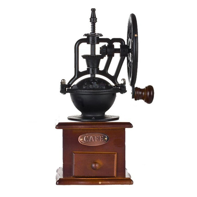 Antique Manual Coffee Grinder with Drawer by HitMyNeed