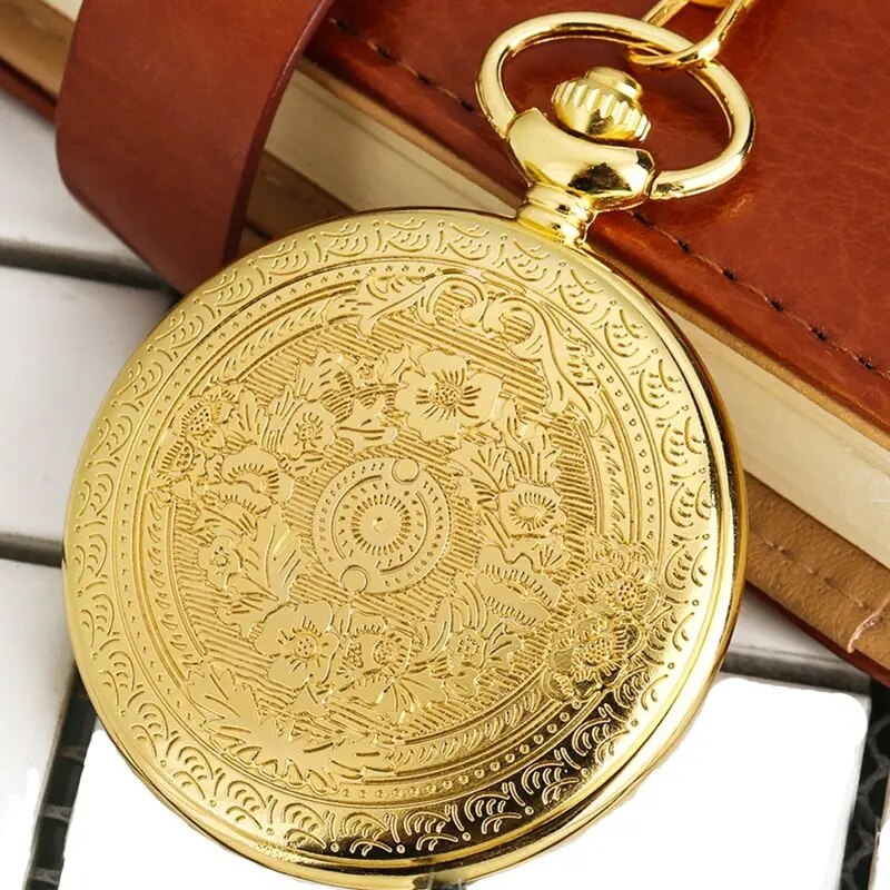 Antique Steampunk Roman Numeral Quartz Pocket Watch by HitMyNeed