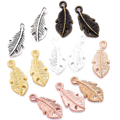 Antique Style Feather Charms Set (50 Pieces) by HitMyNeed