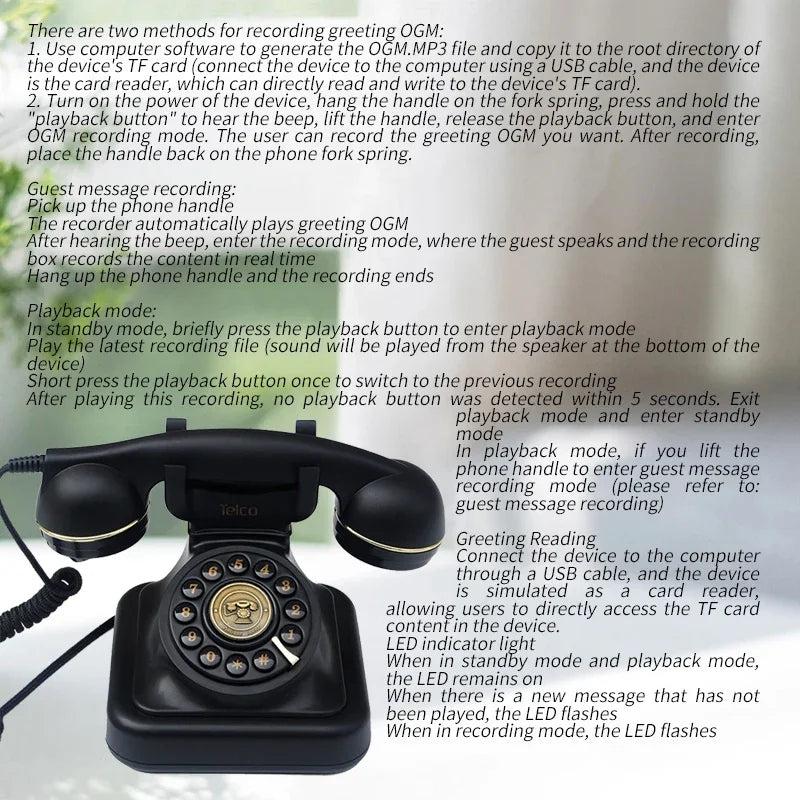 Antique Wedding Guest Phone Audio Message Book by HitMyNeed