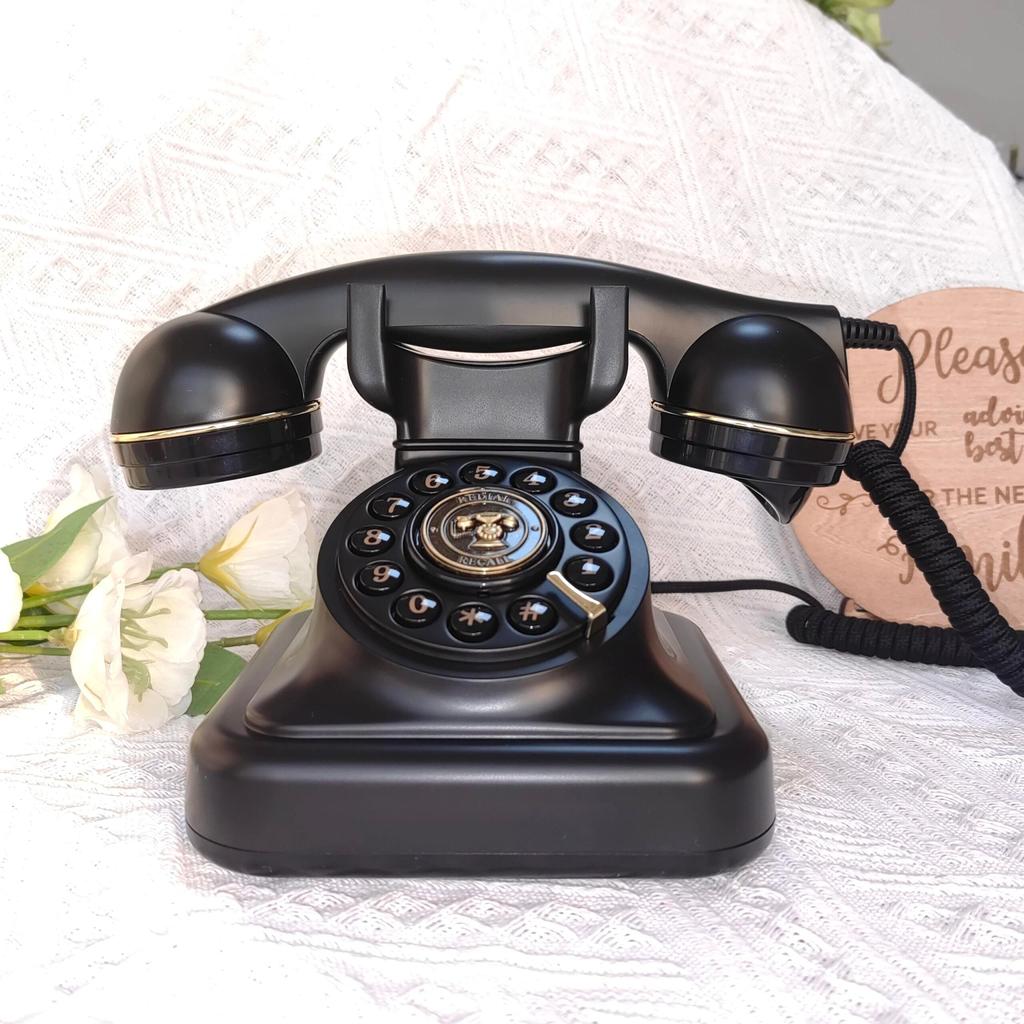 Antique Wedding Guest Phone Audio Message Book black by HitMyNeed