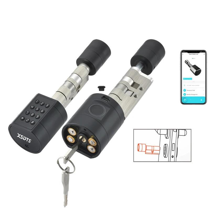 APP Fingerprint Cylinder Smart Door Lock with Keypad by HitMyNeed