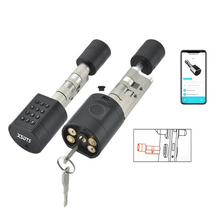APP Fingerprint Cylinder Smart Door Lock with Keypad by HitMyNeed
