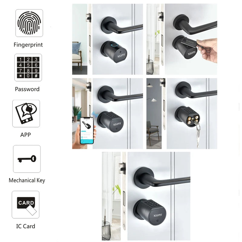 APP Fingerprint Cylinder Smart Door Lock with Keypad by HitMyNeed