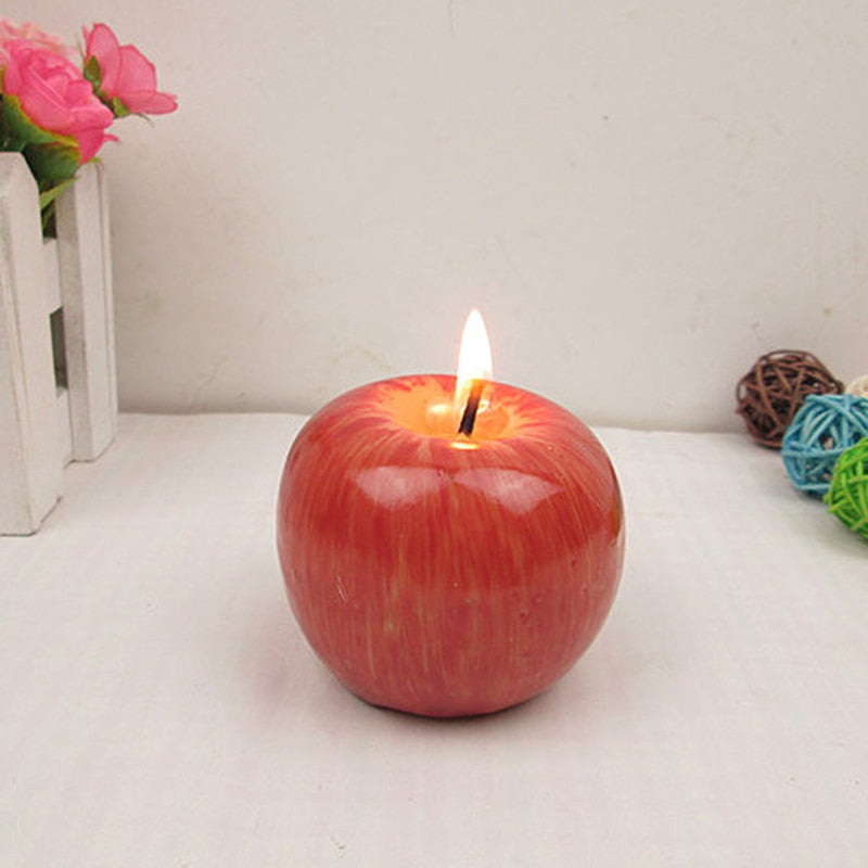 Apple Aromatherapy Candle in Realistic Red Apple Design by HitMyNeed