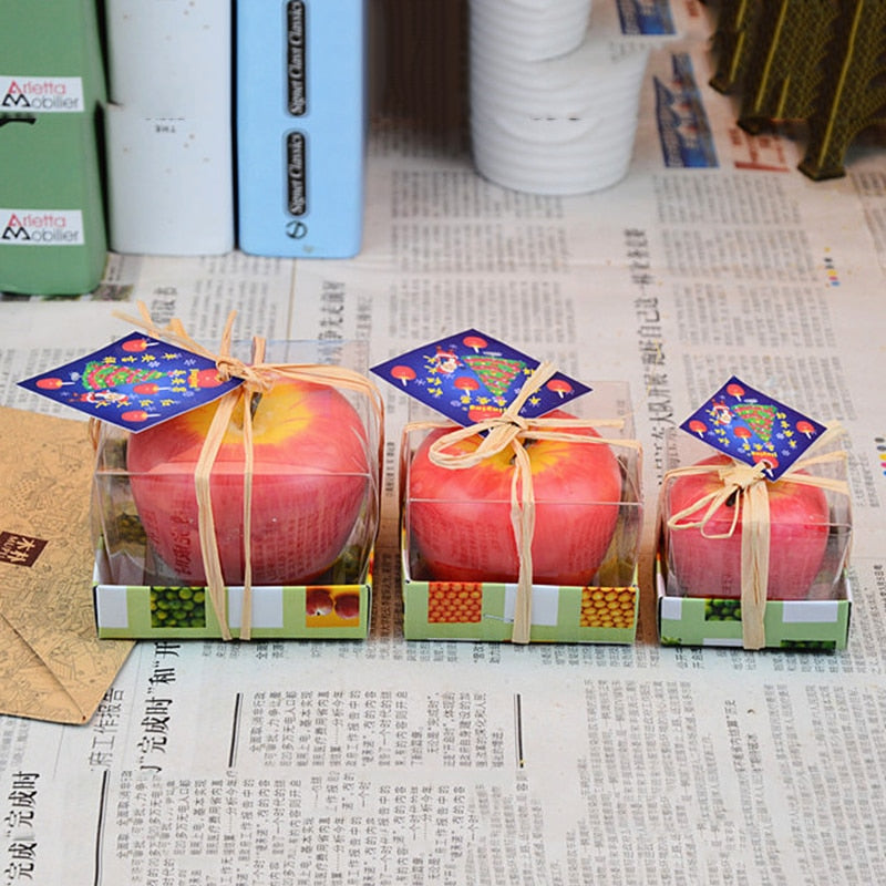Apple Aromatherapy Candle in Realistic Red Apple Design by HitMyNeed