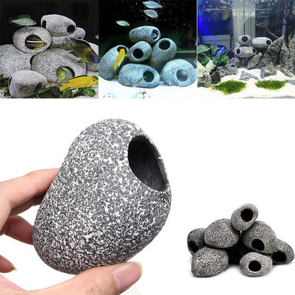 Aquarium Ceramic Cichlid Stone Hiding Cave by HitMyNeed