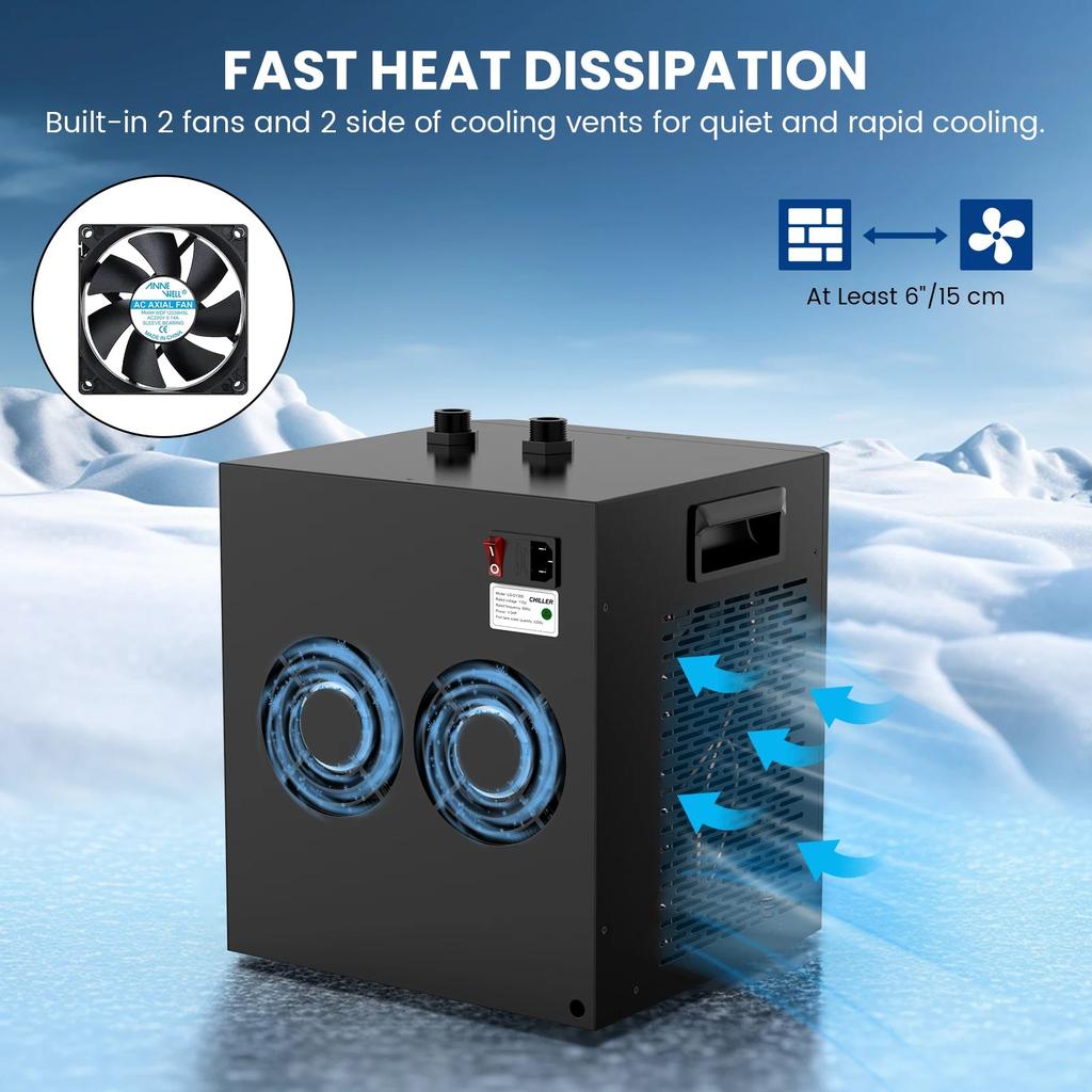 Aquarium Chiller 79 Gal 1/3 HP with Pump & Pipe by HitMyNeed