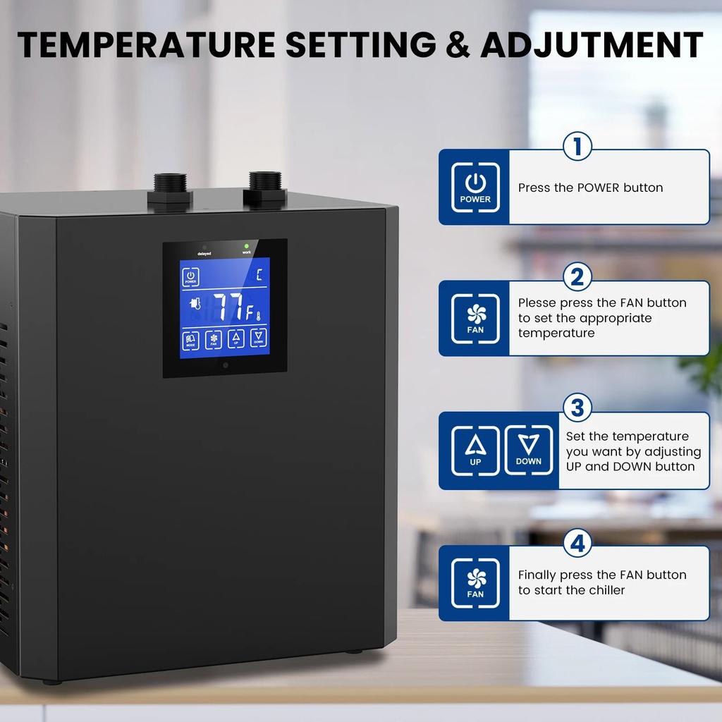 Aquarium Chiller 79 Gal 1/3 HP with Pump & Pipe by HitMyNeed