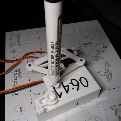 Arduino Robot Drawing Arm Clock Kit by HitMyNeed