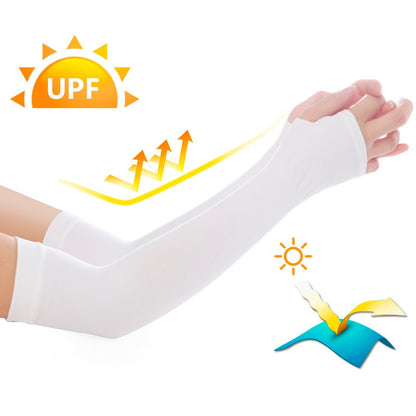 Arm Sun Protection Sleeves (2 Pairs, Black & White) by HitMyNeed