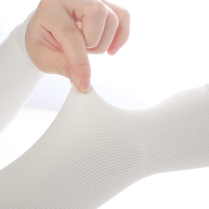 Arm Sun Protection Sleeves (2 Pairs, Black & White) by HitMyNeed