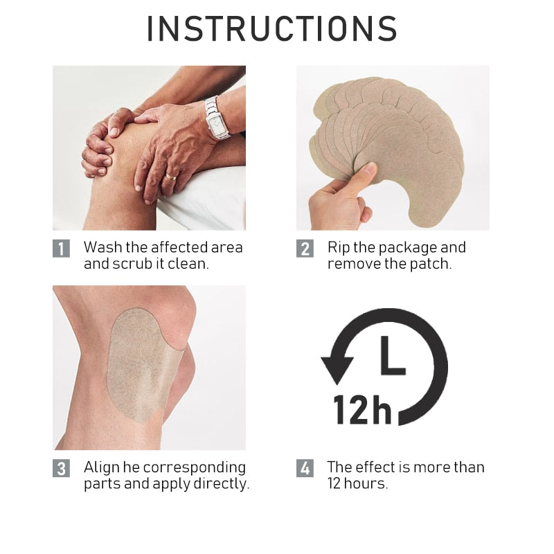 Arthritis Knee Pain Relief Patches (6 Pack) by HitMyNeed