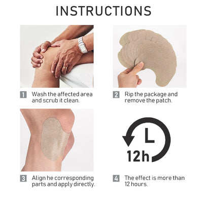 Arthritis Knee Pain Relief Patches (6 Pack) by HitMyNeed