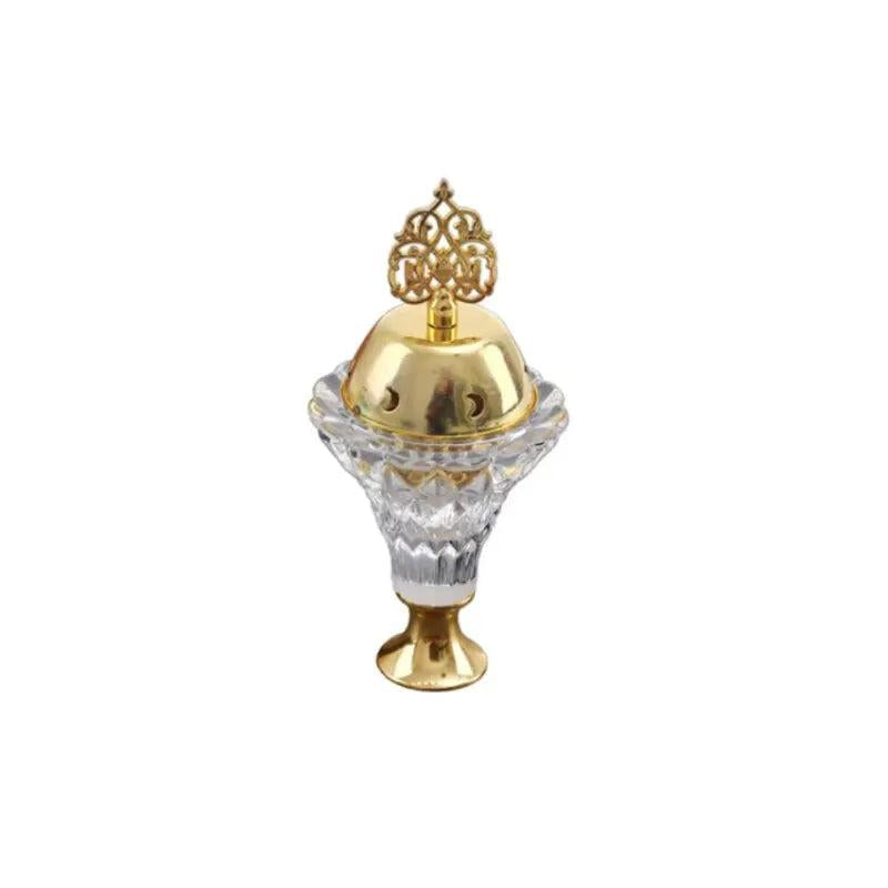 Artificial Crystal Incense Burner with Metal Cover by HitMyNeed