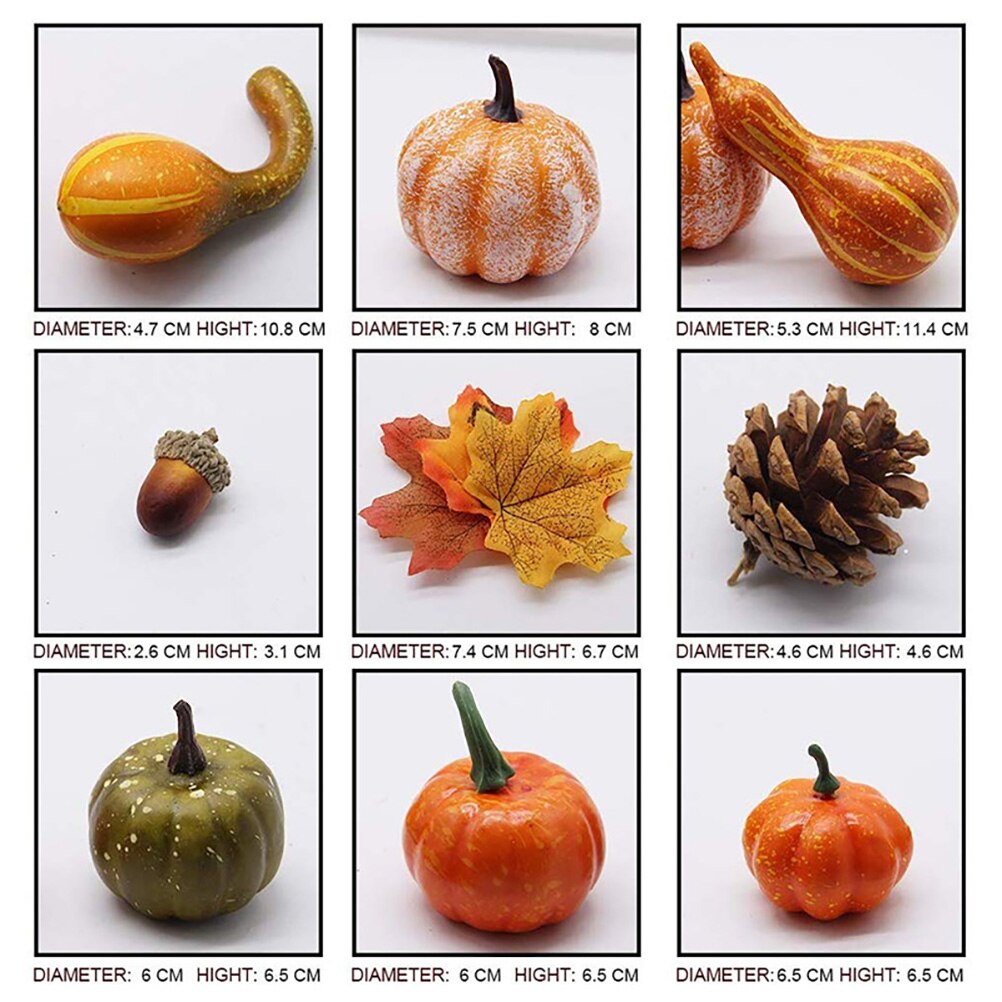 Artificial Fall Harvest Decor Set (50pcs) by HitMyNeed