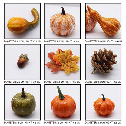 Artificial Fall Harvest Decor Set (50pcs) by HitMyNeed