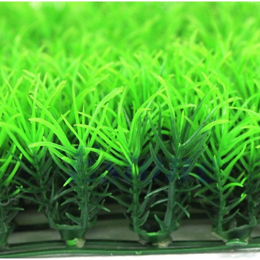 Artificial Grass Mat for Aquarium Tank Decor 23x23cm by HitMyNeed