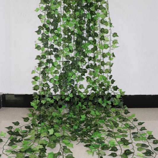 Artificial Green Vine Leaf Garland 2.5m by HitMyNeed