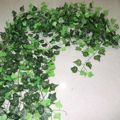 Artificial Green Vine Leaf Garland 2.5m by HitMyNeed