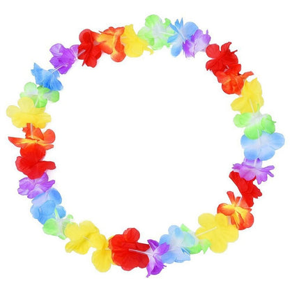Artificial Hawaiian Flower Garlands, 20-Pack Leis by HitMyNeed