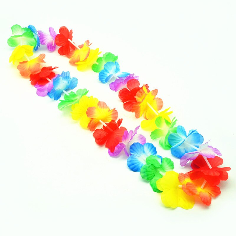Artificial Hawaiian Flower Garlands, 20-Pack Leis by HitMyNeed