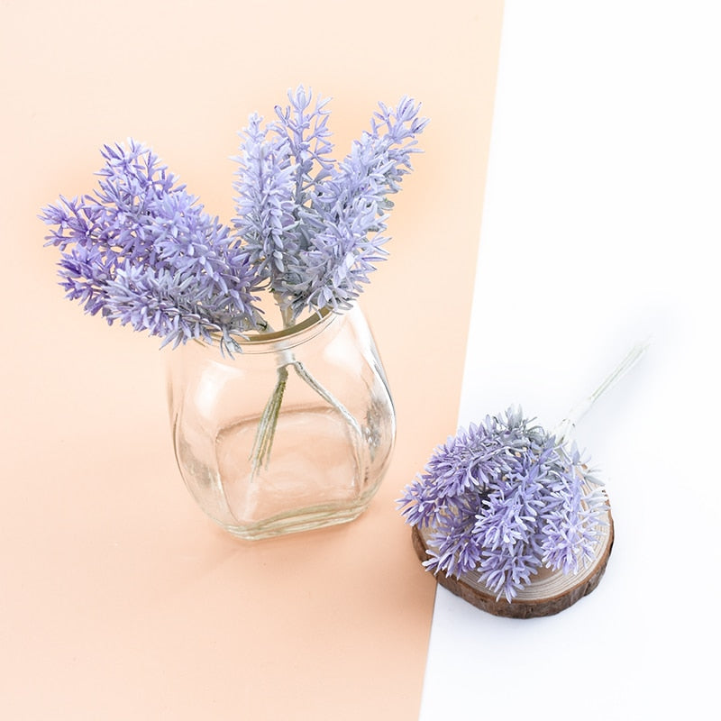 Artificial Lavender Decorative Flowers, Set of 6 by HitMyNeed