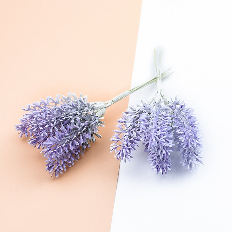 Artificial Lavender Decorative Flowers, Set of 6 by HitMyNeed