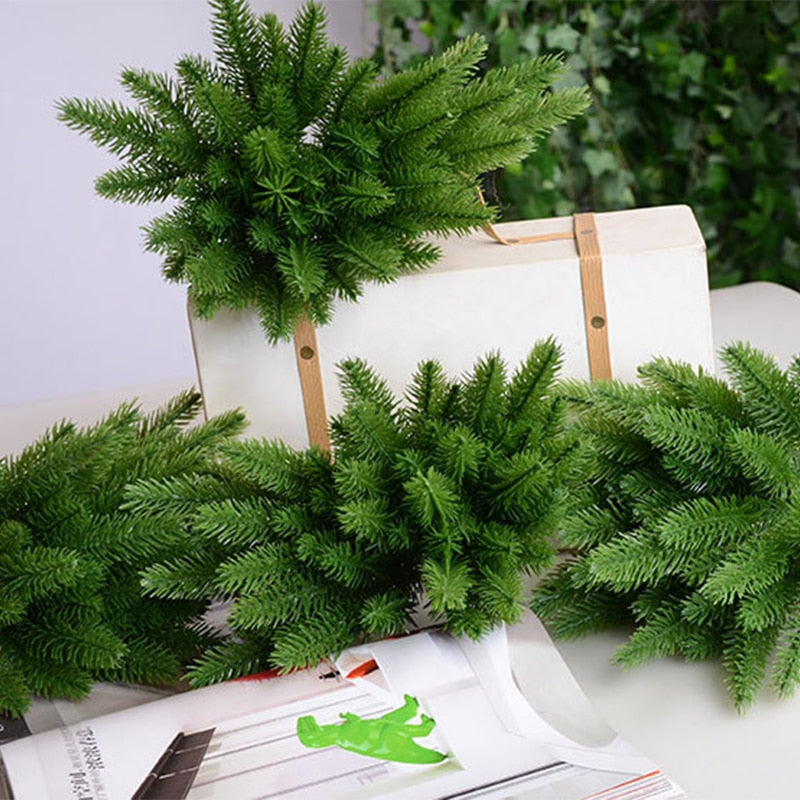 Artificial Pine Branches Decor Set (5pcs, 24cm) by HitMyNeed