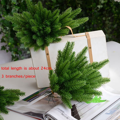 Artificial Pine Branches Decor Set (5pcs, 24cm) by HitMyNeed