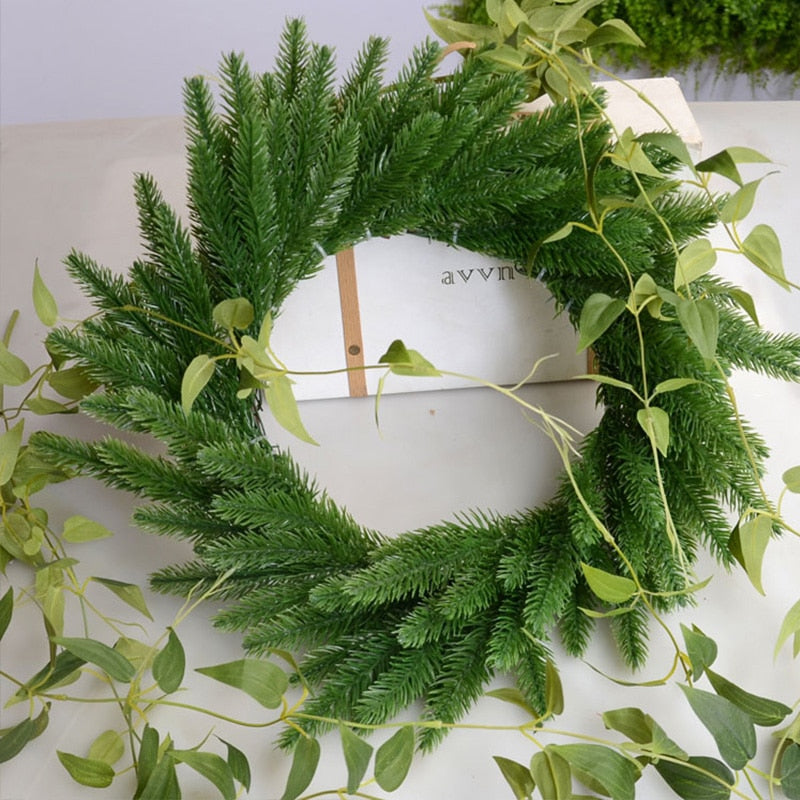 Artificial Pine Branches Decor Set (5pcs, 24cm) by HitMyNeed