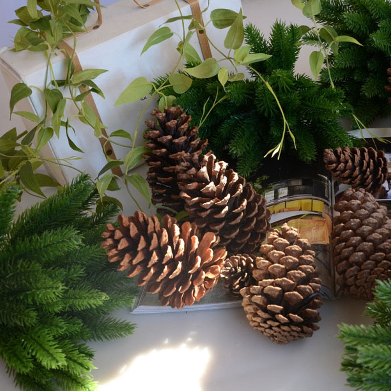 Artificial Pine Branches Decor Set (5pcs, 24cm) by HitMyNeed