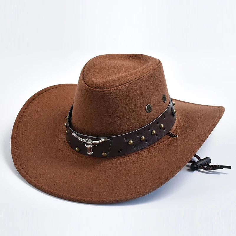 Artificial Suede Vintage Western Cowboy Hat by HitMyNeed