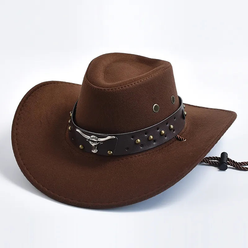 Artificial Suede Vintage Western Cowboy Hat by HitMyNeed