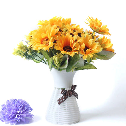 Artificial Sunflower Bouquet Silk Floral Decor by HitMyNeed