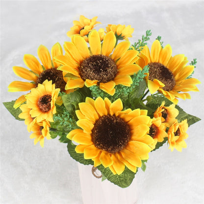 Artificial Sunflower Bouquet with 13 Heads by HitMyNeed