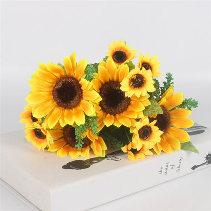 Artificial Sunflower Bouquet with 13 Heads by HitMyNeed