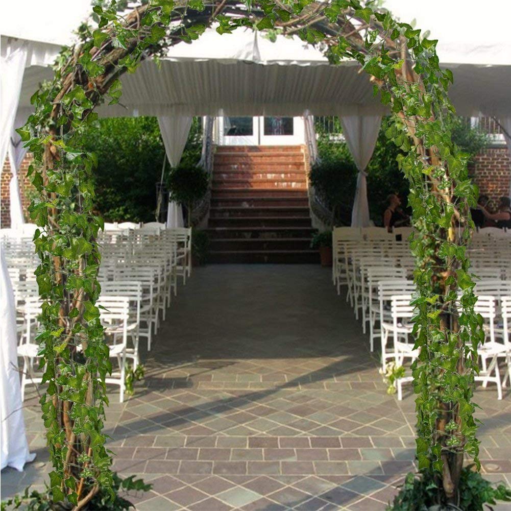 Artificial Wall Vines Garland Set (12pcs, 2m Each) by HitMyNeed
