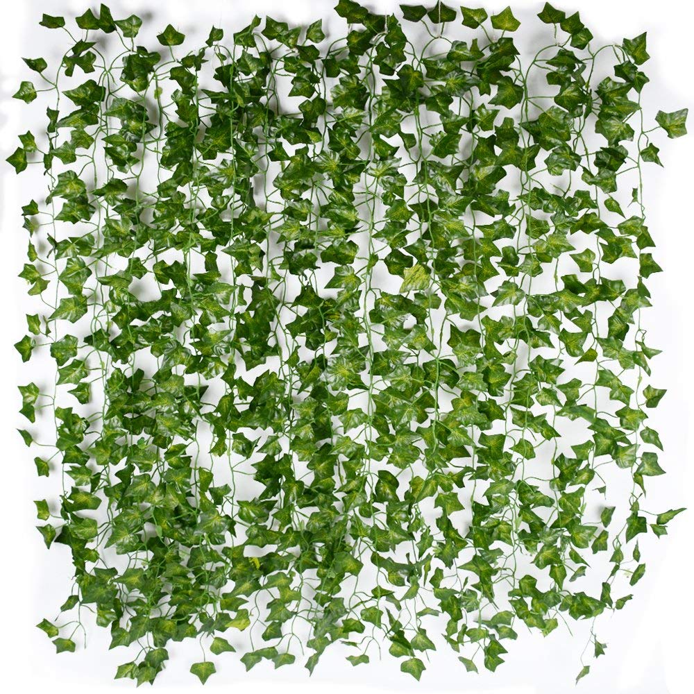 Artificial Wall Vines Garland Set (12pcs, 2m Each) by HitMyNeed